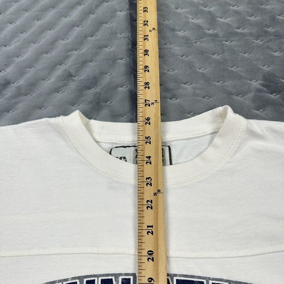 VINTAGE Penn State Shirt Mens XL White Long Sleeve NCAA Football Spellout 90s - Picture 8 of 15